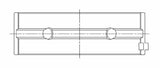 ACL 08+ Mitsubishi 4B11T Evo X Std Size High Perf w/ Extra Oil Clearance Main Bearing Se 5M1237HX-STD