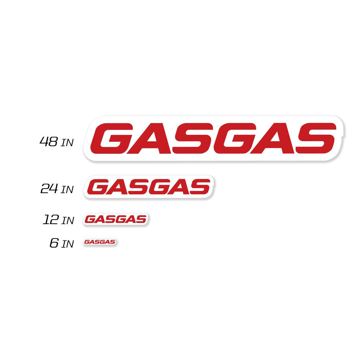 D-COR 24" Gasgas Decal 8 Mil 40-65-124