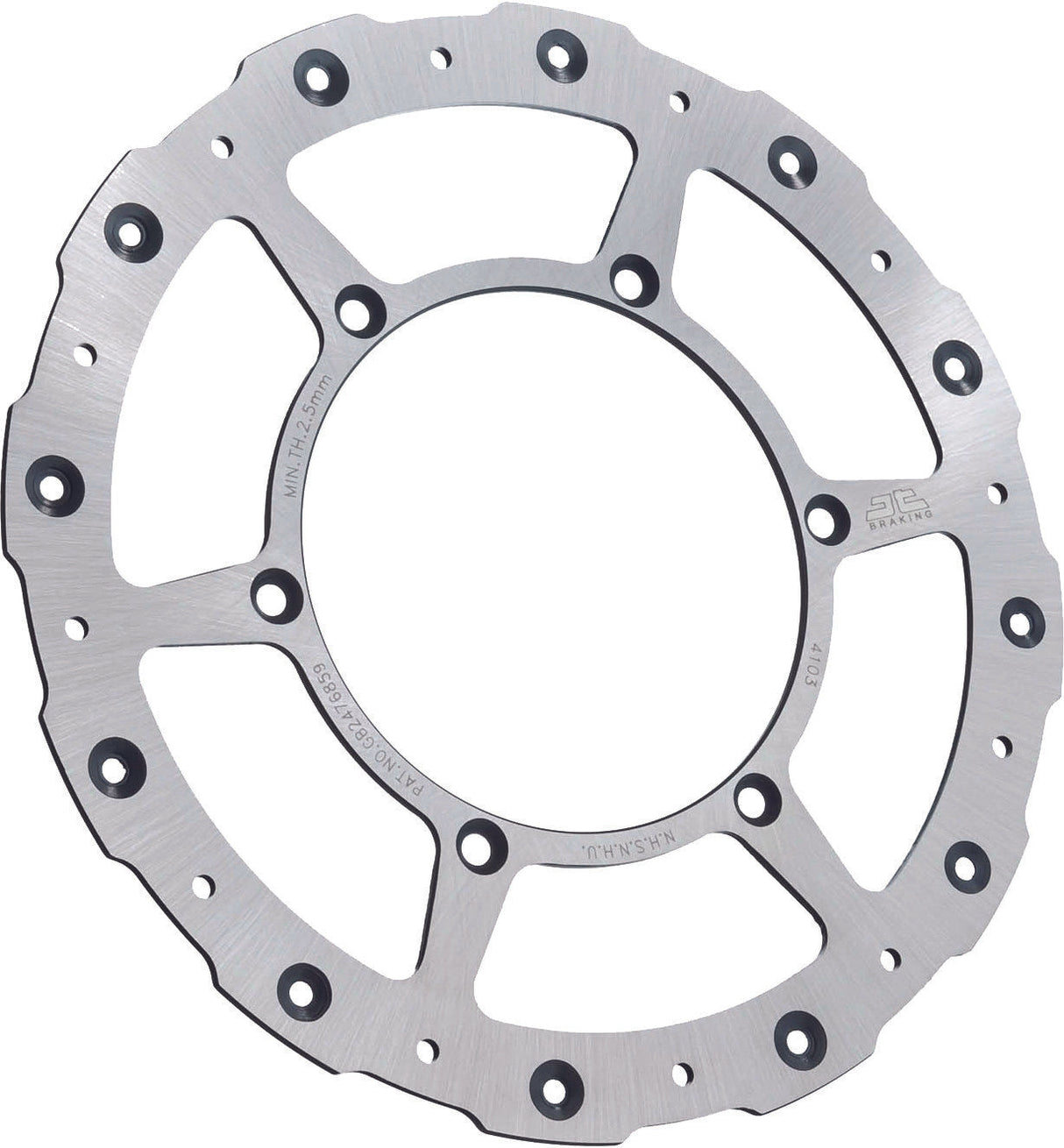 JTFront Brake Rotor Ss Self Cleaning YamJTD4103SC01