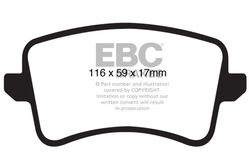 EBC 09-11 Audi A4 2.0 Turbo Greenstuff Rear Brake Pads DP21988