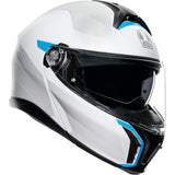 AGV Tourmodular Helmet - Frequency - Light Gray/Blue - Large 211251F2OY00614