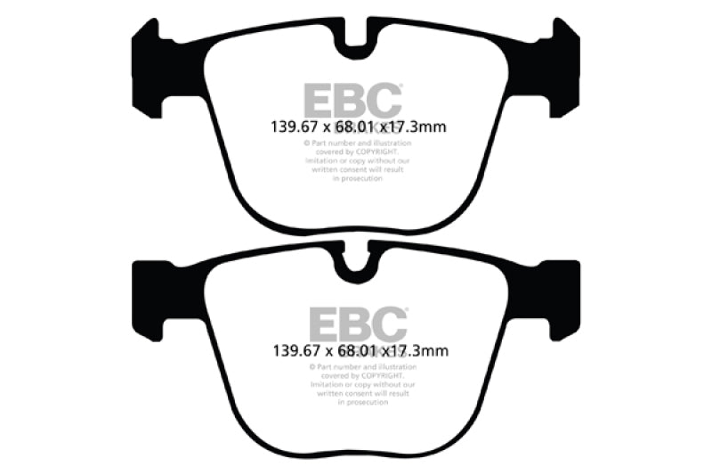 EBC 11+ BMW (Alpina) B7 xDrive 4.4 Turbo Bluestuff Rear Brake Pads