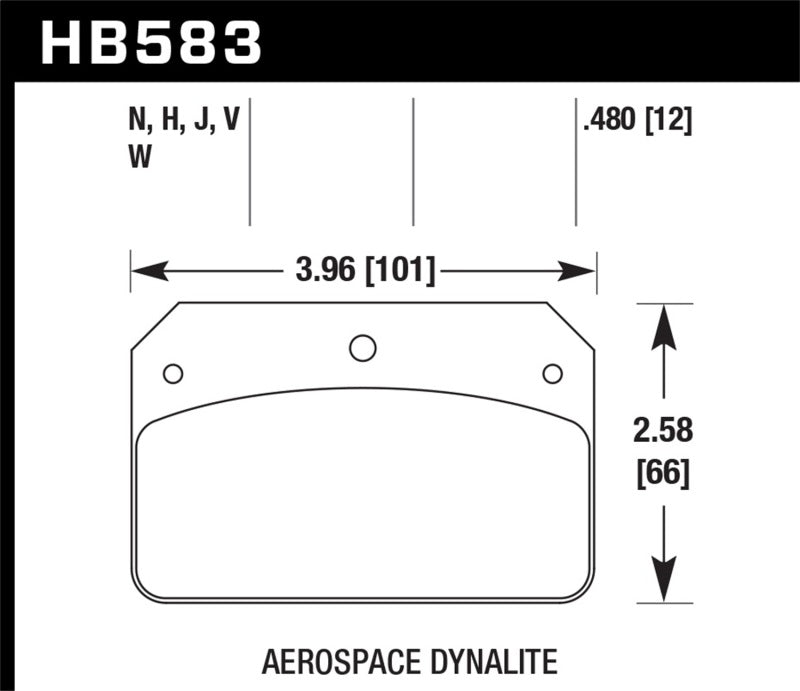 Hawk Ferro-Carbon Black Powder Coat HPS Street Brake Pads - 12mm Pad Thickness