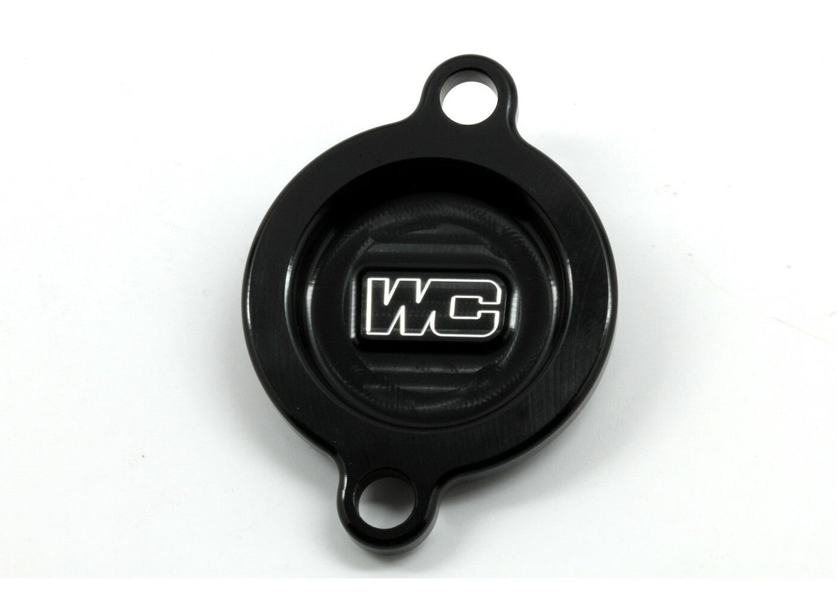 WORKS Oil Filter Cover Black Ktm/Hus/Gas 27-100