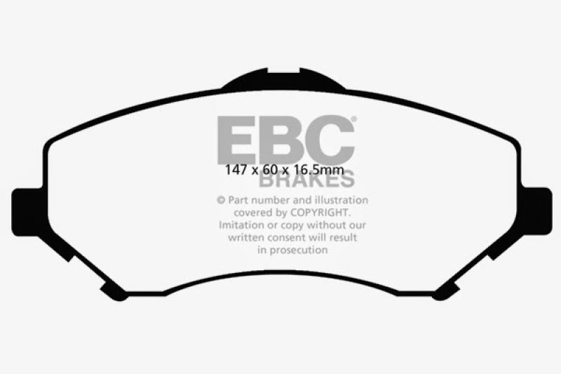 EBC 08-11 Chrysler Town & Country 3.3 Yellowstuff Front Brake Pads DP41798R