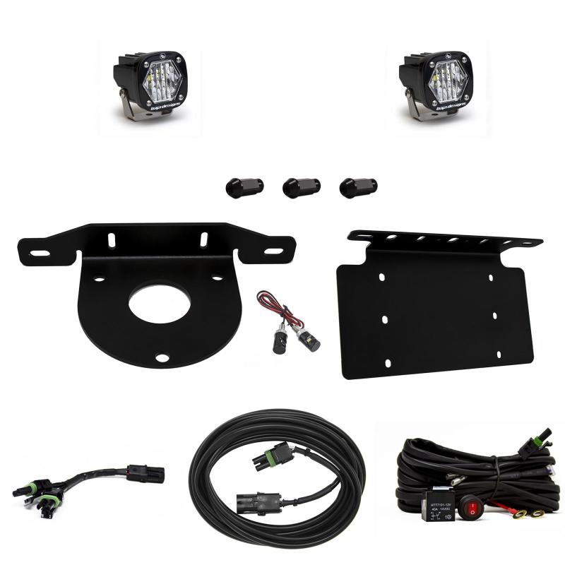 Baja Designs 2021+ Ford Bronco Dual S1 Sport W/C Reverse Kit w/Lic Plate 447765