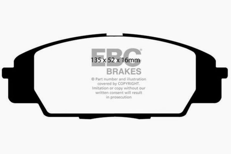 EBC 07-11 Acura CSX (Canada) 2.0 Type S Greenstuff Front Brake Pads DP21254