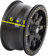 STI TIRE & WHEEL HD9 Wheel - Front/Rear - Black - 14x7 - 4/137 - 6+1 (+50 mm) 14HB928