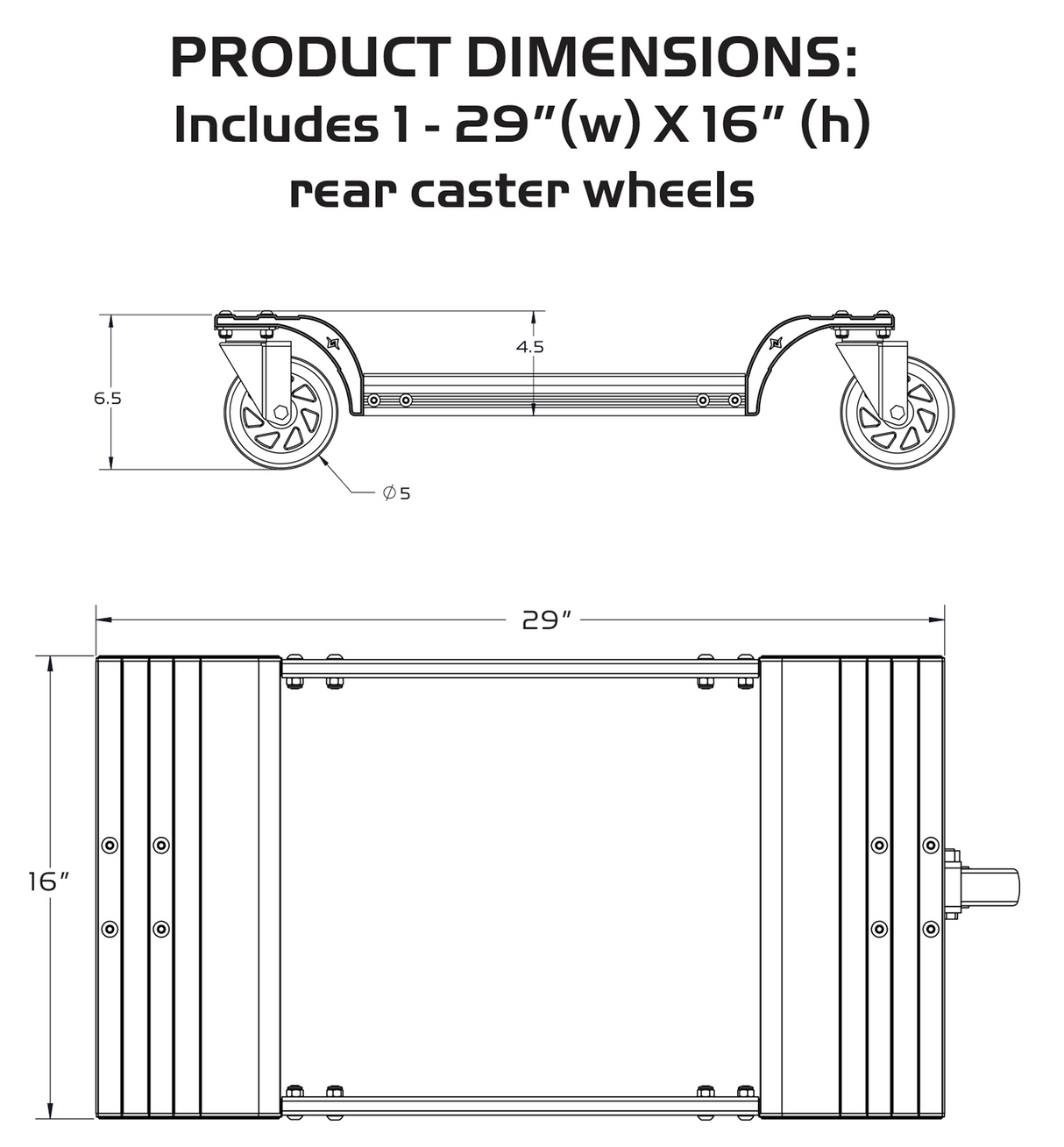 CALIBER Rear Trax Wheels 2.0 13395