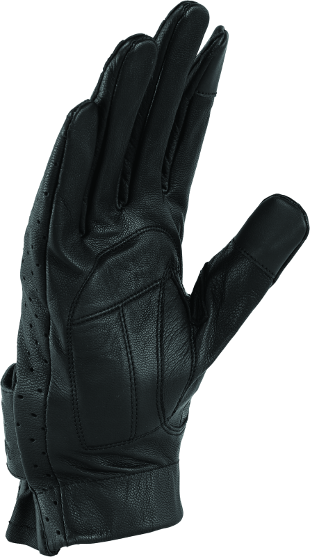 Kuryakyn By River Road Tucson Leather Perforated Gloves Black - Small