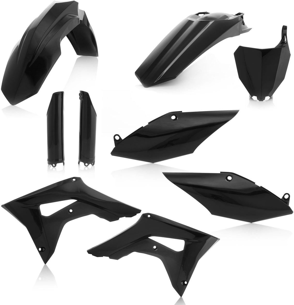 ACERBIS Full Plastic Kit Black 2630700001