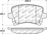 StopTech Street Select Brake Pads - Rear 305.1108