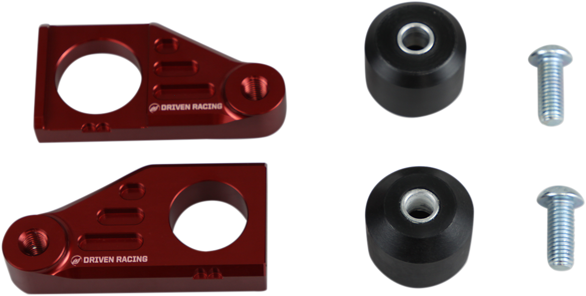 DRIVEN RACING Axle Block Sliders - Honda - Red DRAX-120-RD