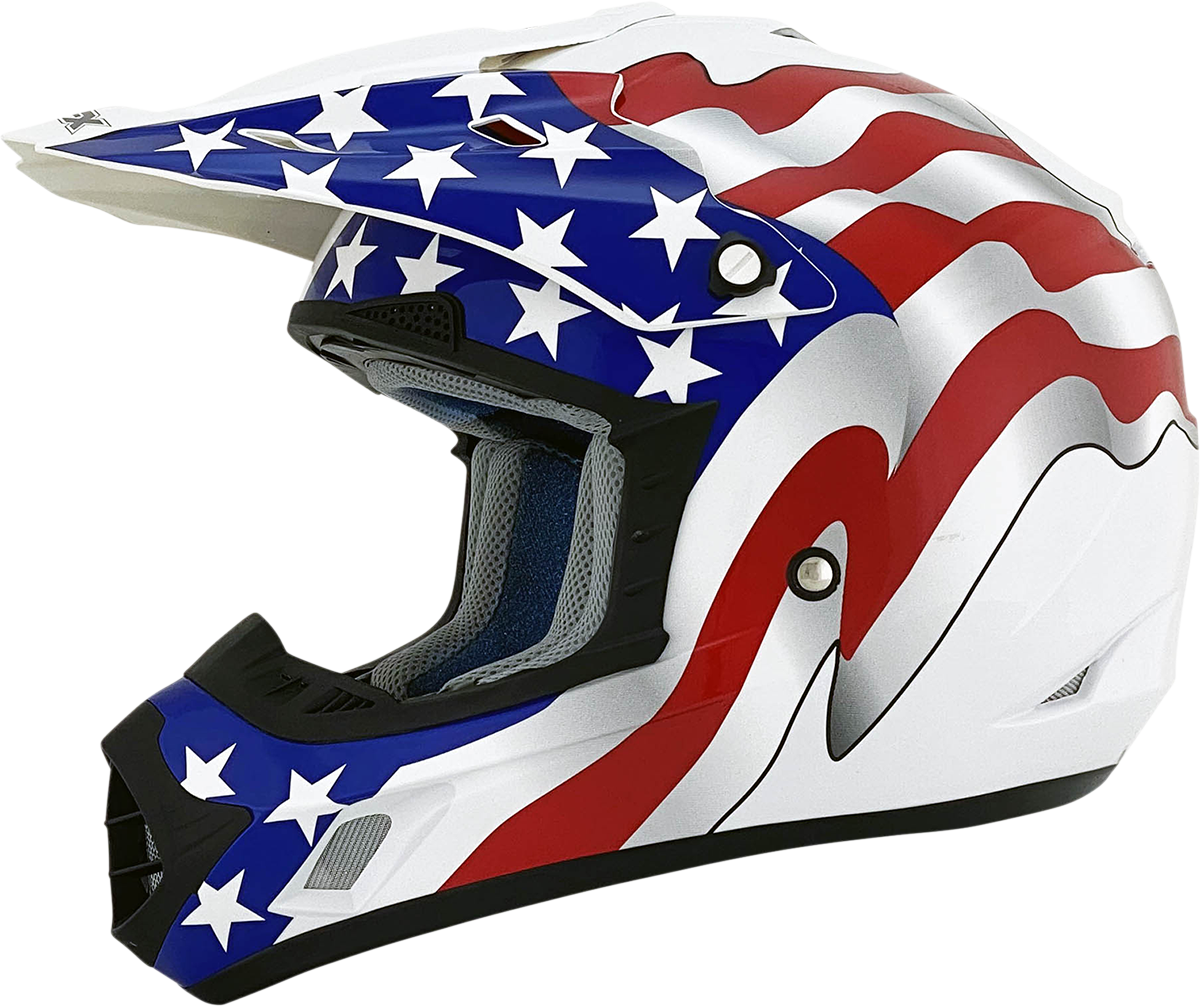 AFX FX-17 Helmet - Flag - White - 3XL 0110-7633