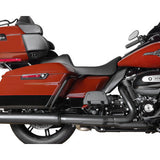 DRAG SPECIALTIES Predator III Seat - Extended Reach - Smooth - Black Solar Leather - FLH/FLT '08-'24 0801-1926