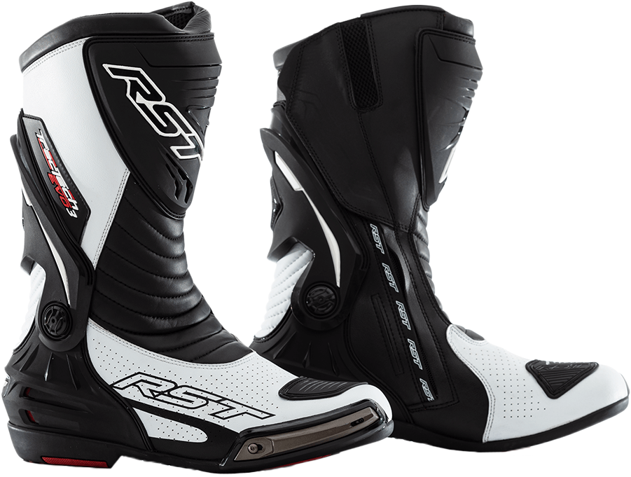 RST Tractech Evo Iii Sport Ce Boot White / Black  Sz 8 102101WHI-41