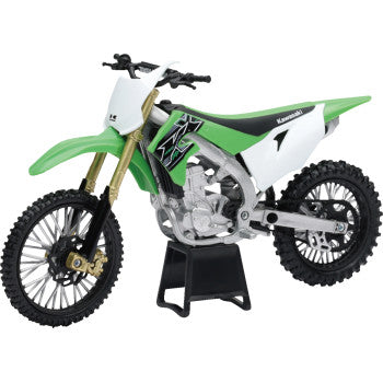 New Ray Toys Kawasaki KX 450F 2019 Dirt Bike - 1:12 Scale - Green/White/Black  58103