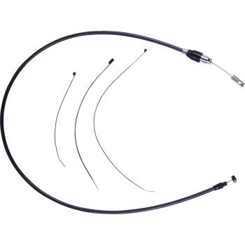 DRAG SPECIALTIES Quick Connect Clutch Cable - Upper - Black/Black 0652-3212