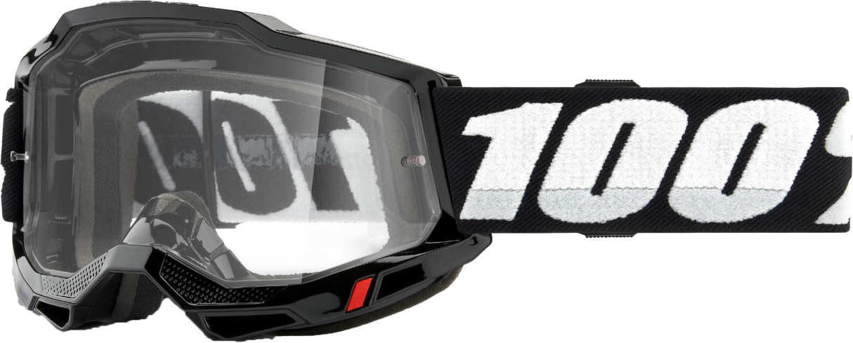 100% Accuri 2 Otg Goggle Black Clear Lens 50018-00001