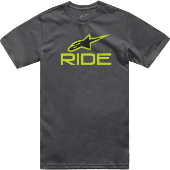 ALPINESTARS Ride 4.0 T-Shirt - Charcoal/Lime/Black - 2XL 1214-73112-1845-2XL