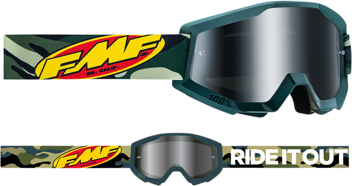 FMF PowerCore Goggles - Assault - Camo - Silver Mirror F-50051-00001 2601-3011