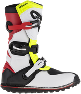 ALPINESTARS Tech-T Boots - White/Red/Yellow Fluorescent/Black - US 9 2004017-2351-9