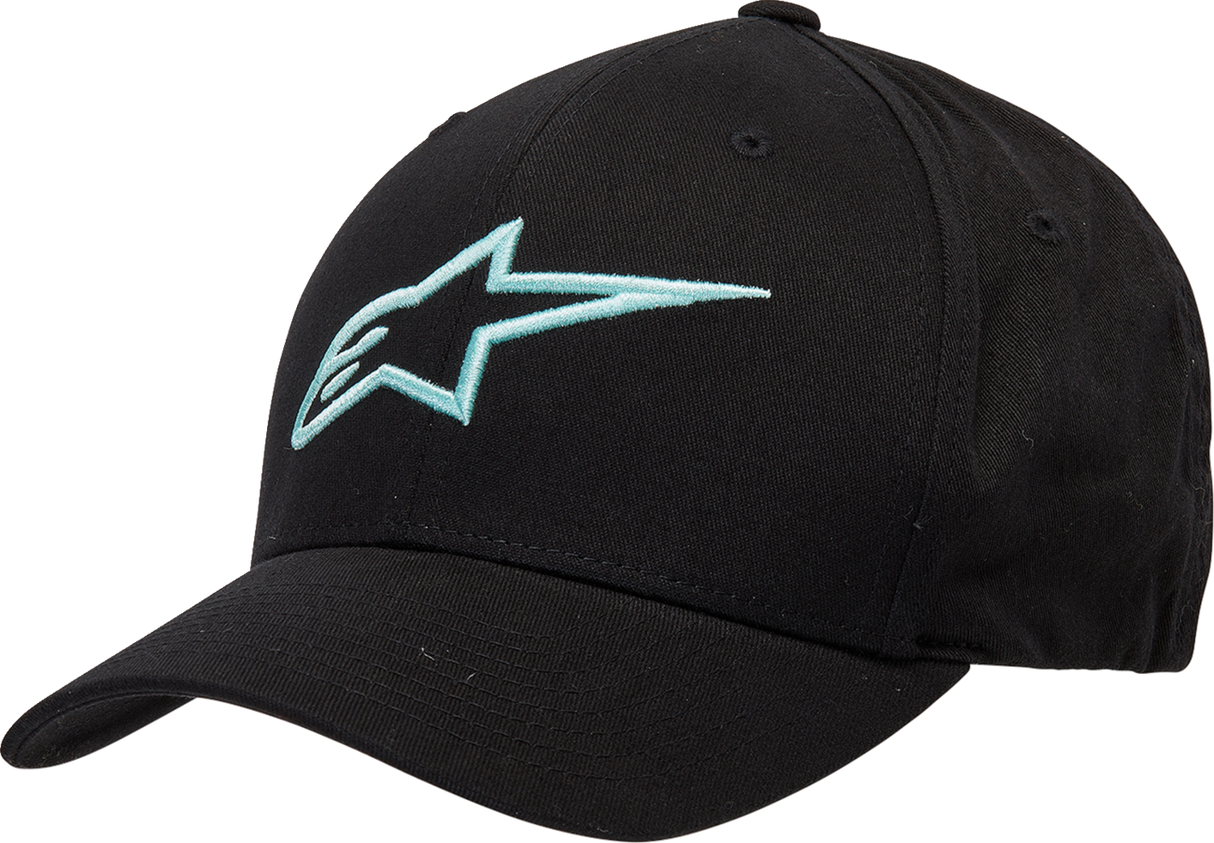 ALPINESTARS Ageless Curve Hat - Black/Light Aqua - Small/Medium 1017810101177SM