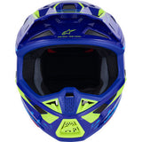 ALPINESTARS SM7 Helmet - Deed - Gloss Blue/Yellow Fluo - Medium 8302426-7253-M