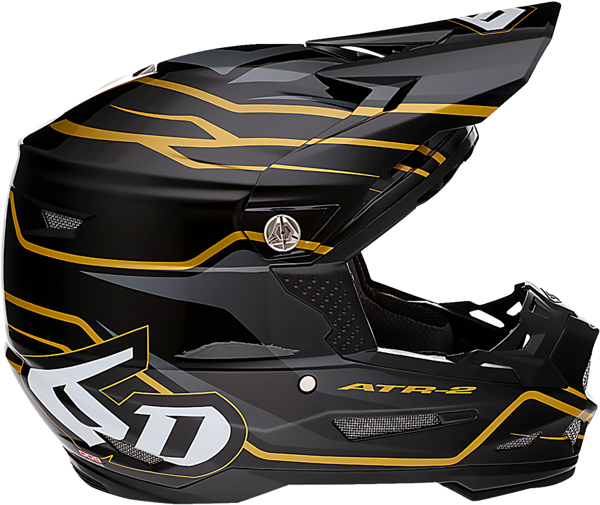 6D ATR-2 Helmet - Phase - Black/Gold - XS 12-2804