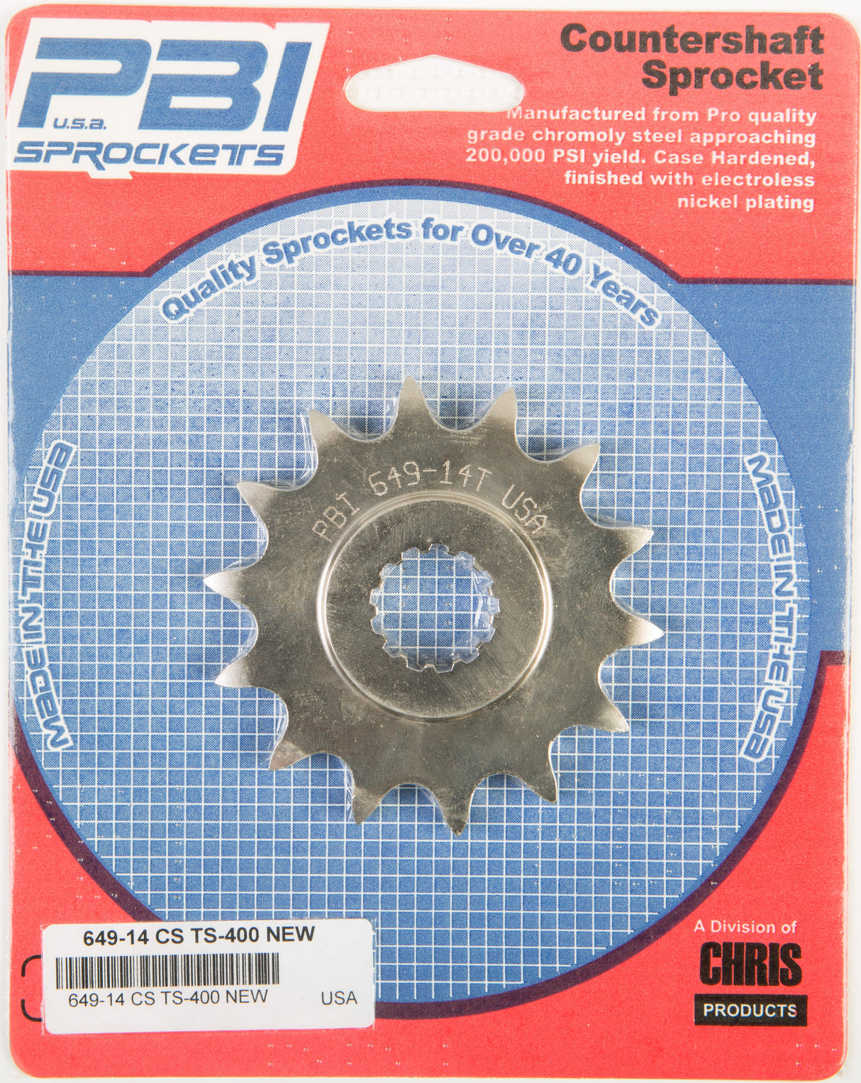 PBIFront Cs Sprocket Steel 14t-520 Suz649-14