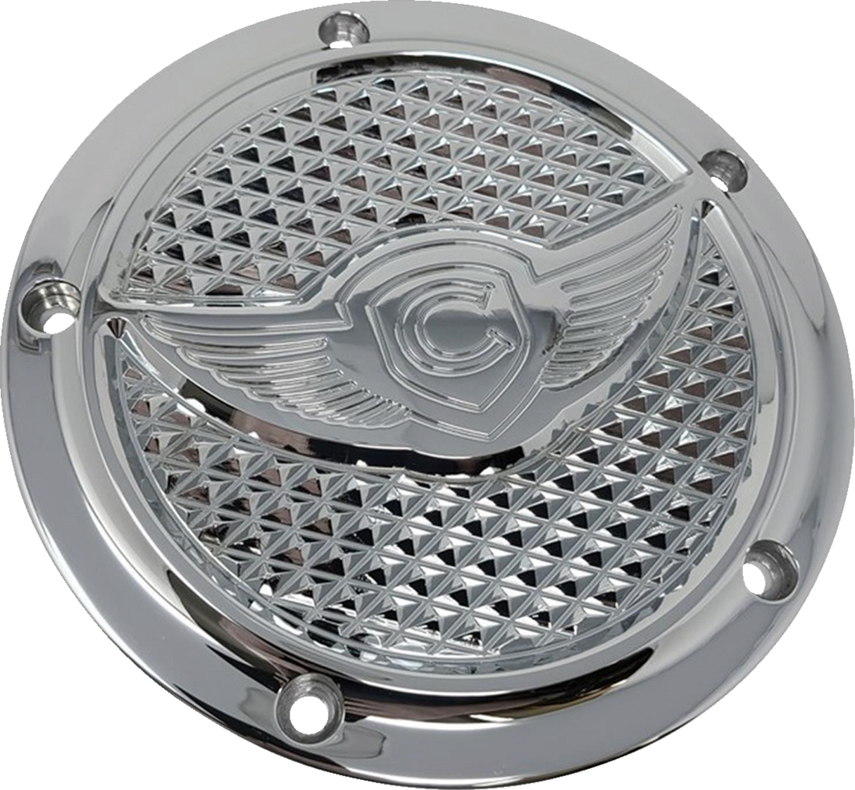 COVINGTONS Derby Cover - 5-Hole - Diamondback - Chrome C3075-C