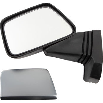 Parts Unlimited Mirror - Side View - Rectangle - Left - Black  DS-302079