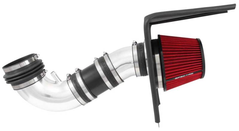 Spectre 08-09 Pontiac G8 V8-6.0/6.2L F/I Air Intake Kit - Polished w/Red Filter 9017