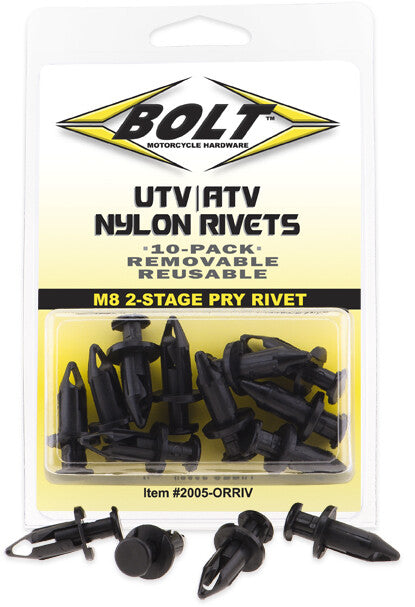 BOLT M8 Pry Rivet Kit 10/Pk 2005-0RRIV