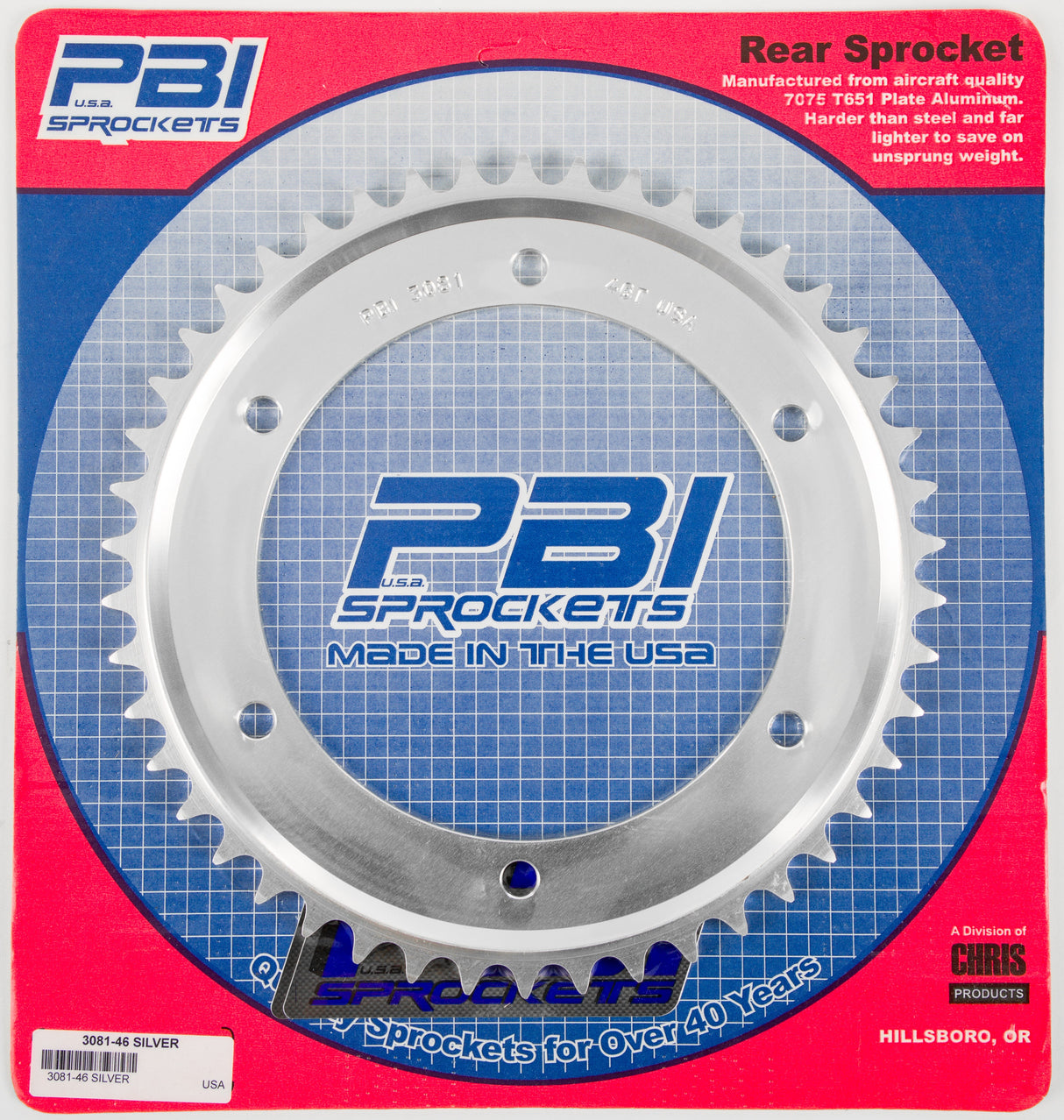 PBIRear Sprocket Aluminum 46t-530 Hon3081-46