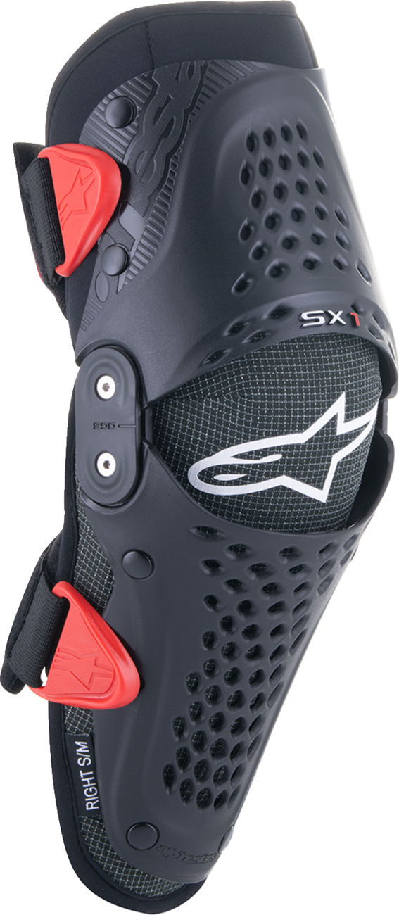 ALPINESTARS Youth SX-1 Knee Protectors - Black/Red - Small/Medium 6546319-13-SM