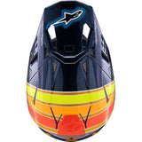 ALPINESTARS Supertech M10 Helmet - TLD Edition 25 - MIPS® - Gloss Dark Blue/Orange/Yellow/Fluo Red - XL  8300225-7156-XL