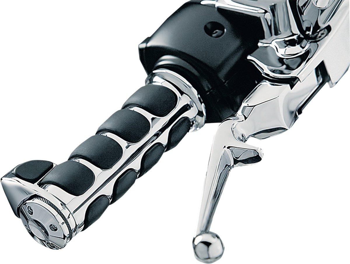 KURYAKYN Grips - ISO® - Throttle Boss - Chrome 6228