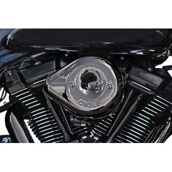 S&S CYCLE Stealth Teardrop Air Cleaner - M8 - Lava Chrome 170-0781