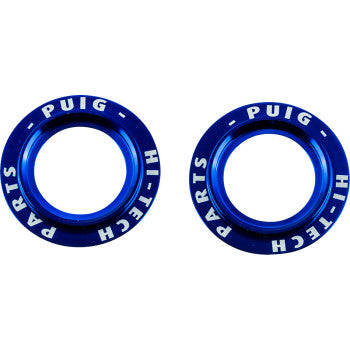 PUIG HI-TECH PARTS Axle Slider Rings - Blue - Set 20271A