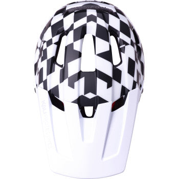 KALI DH Invader Helmet - LTD Glitch - Matte Black/White/Red - L-2XL 0211323217