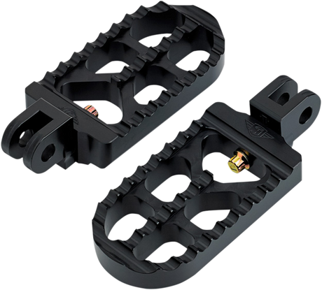 JOKER MACHINE Adjustable Footpeg - Serrated - Long - Black 08-56-4B