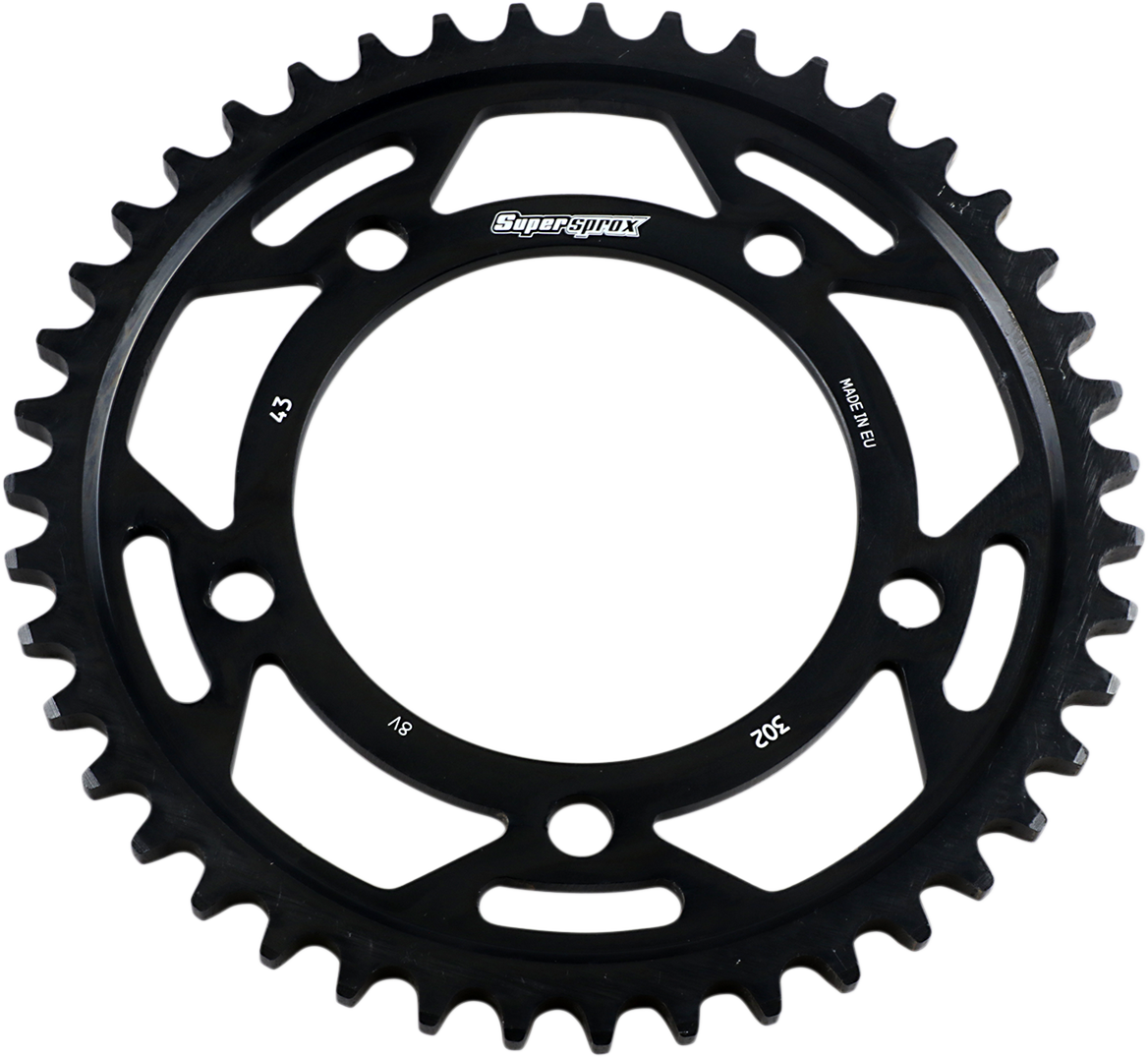 SUPERSPROX Edge Rear Sprocket - Black - 43 Tooth RFA-302-43-BLK