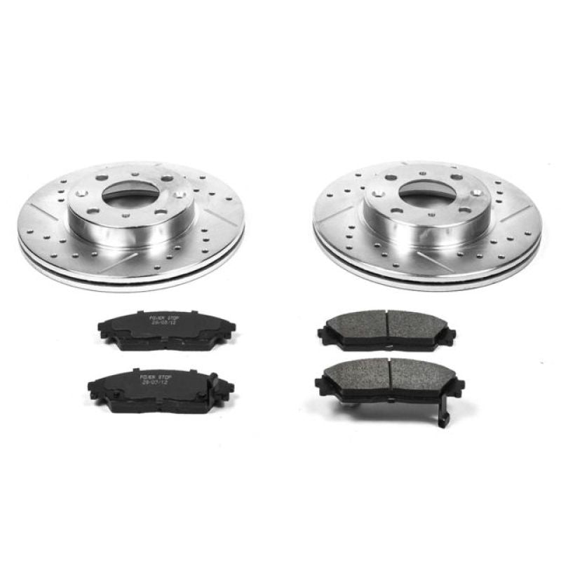 Power Stop 90-91 Honda Civic Front Z23 Evolution Sport Brake Kit