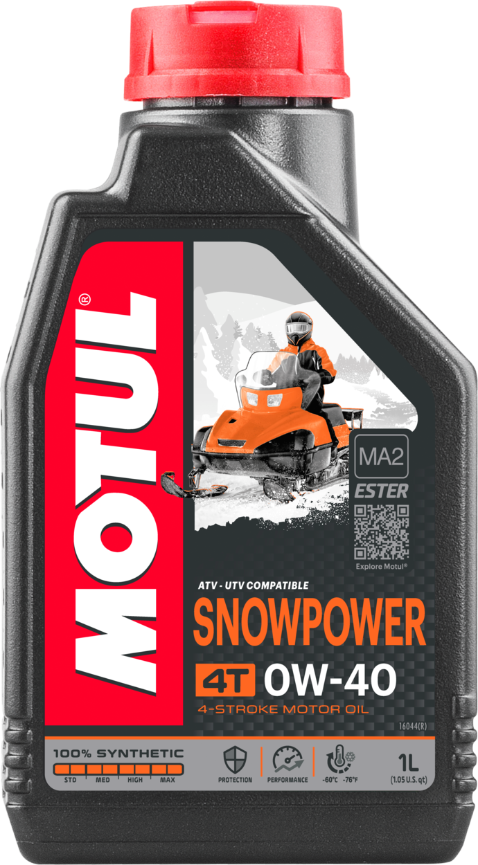 MOTULSnowpower 4t Syn Engine Oil 0w40 1 Ltr 12/Case105891