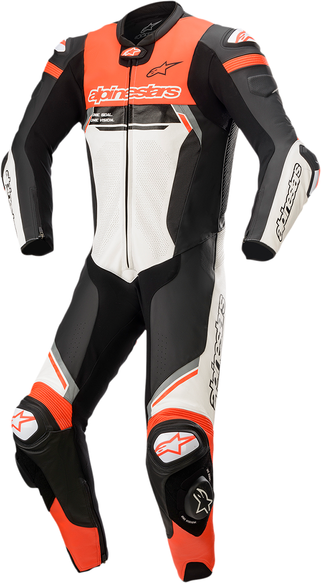 ALPINESTARS Missile Ignition v2 1-Piece Suit - Black/White/Red Fluorescent - US 42 / EU 52 3150222-1231-52