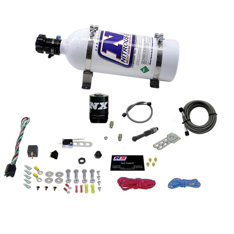 Nitrous Express Dry EFI Single Nozzle Nitrous Kit (35-150HP) w/5lb Bottle 21000-05