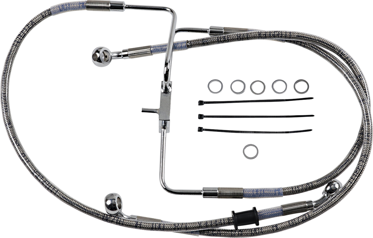 DRAG SPECIALTIES Brake Line - +6" - Stainless Steel - XL 618566-6