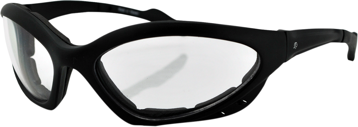 ZAN HEADGEAR Hakan Sunglasses - Matte Black - Clear EZHI001C