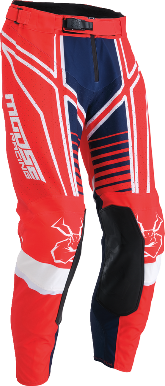 MOOSE RACING Agroid Pants - Red/White/Blue - 40 2901-10911